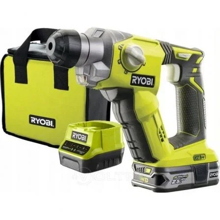 Ryobi R18SDS-125S Martillo Percutor 18V con Mandril SDS+, Batería 2,5 Ah y Cargador
